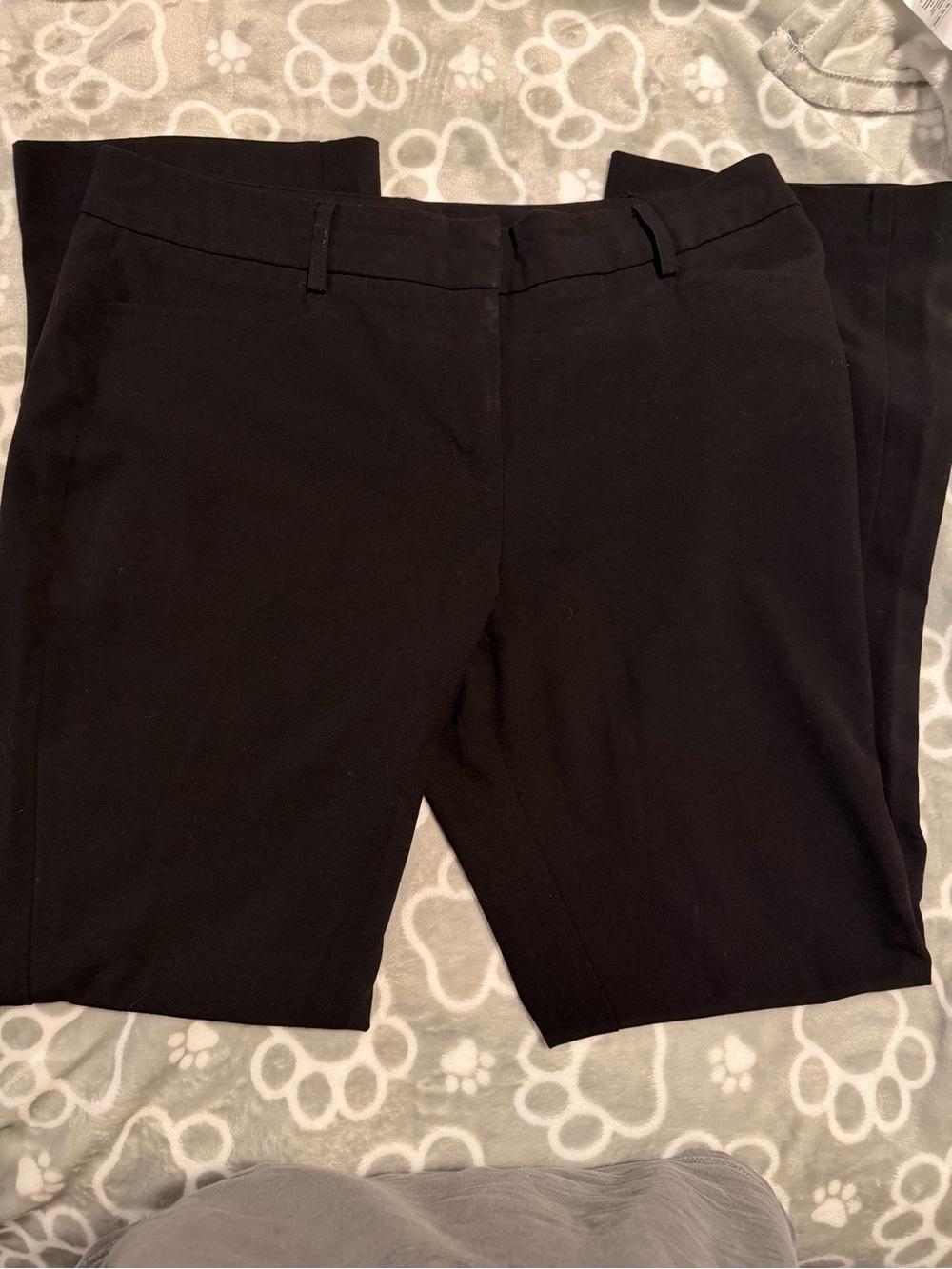 A. Byer Black Straight-Leg Trousers
